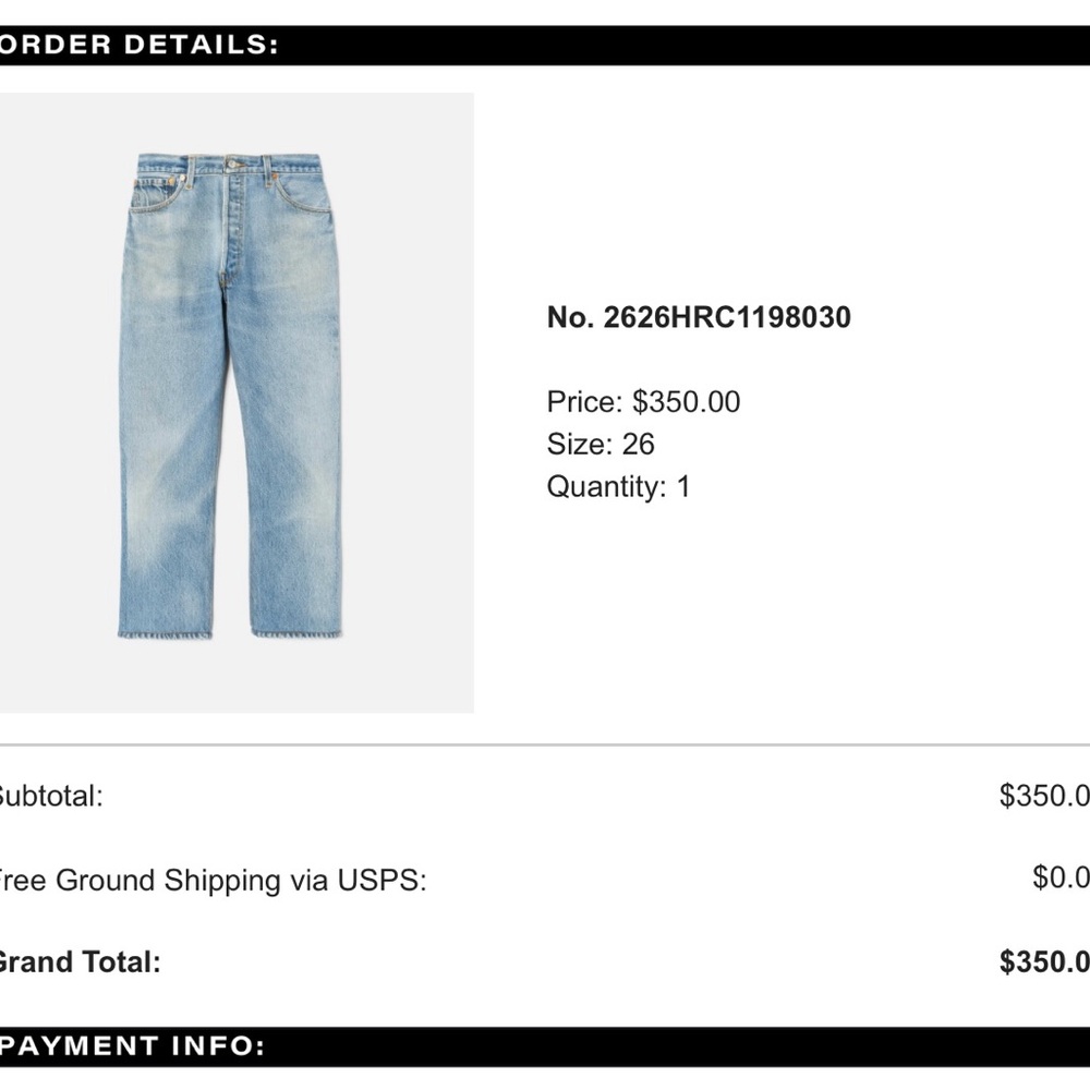 Re/Done Marketplace Vintage Levi’s - Size 26
